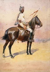 Jodphur Sardar Risala, Ratore Rajput, Illustration für 